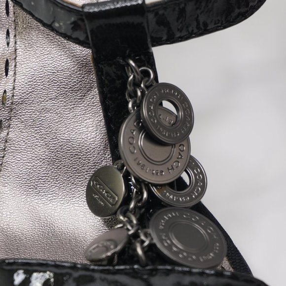 Coach coin strappy kitten heel sandals size 7 - Picture 2 of 7